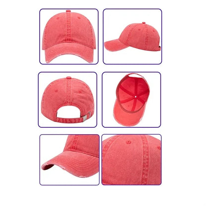 Washed Distressed Baseball Cap