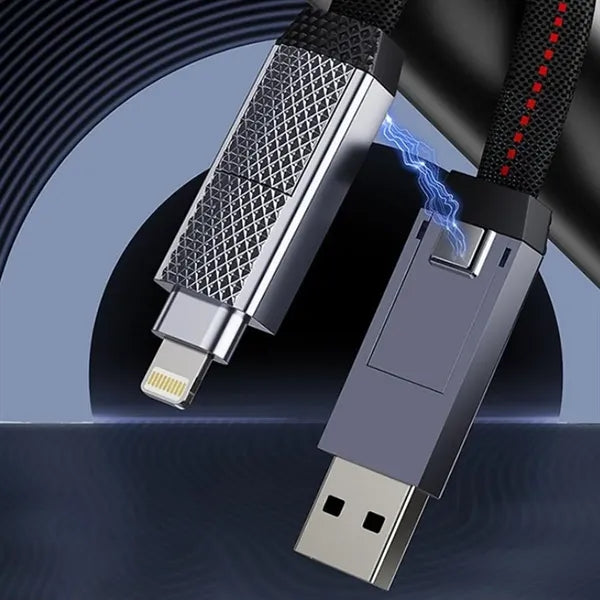 4 In 1 Lanyard Keychain Magnetic Fast Charging Data Cable