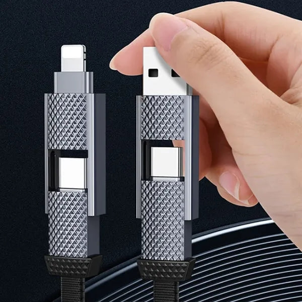 4 In 1 Lanyard Keychain Magnetic Fast Charging Data Cable