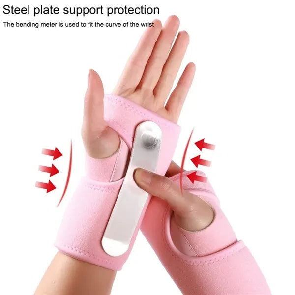 Wrist Support Brace With Steel Plate
