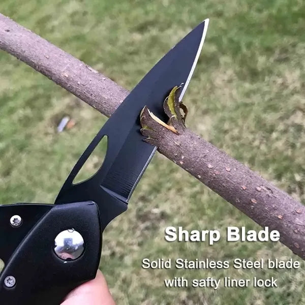 Multitool Carabiner with Folding Pocket Knife