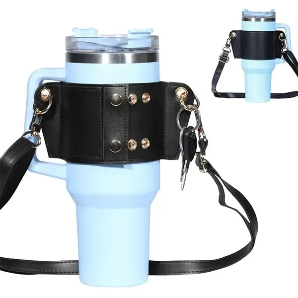 Leather Carrier Strap for Stanley 40 & 30OZ Tumbler