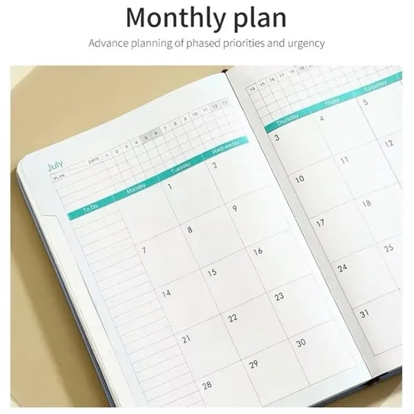 A5 Size Hardcover Calendar Planner