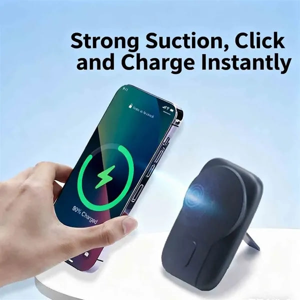 Magnetic Power Bank with Cables and Stand