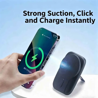 Magnetic Power Bank with Cables and Stand