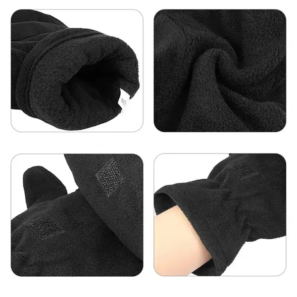 Winter Fingerless Convertible Gloves