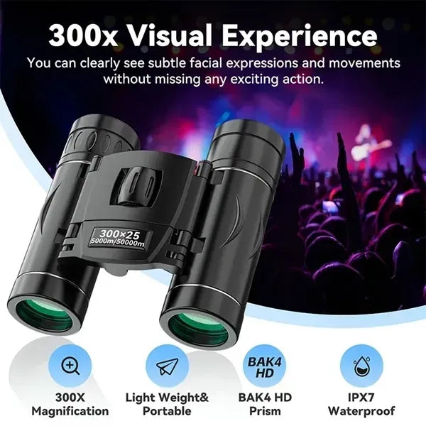 300x25 Mini Pocket Binoculars