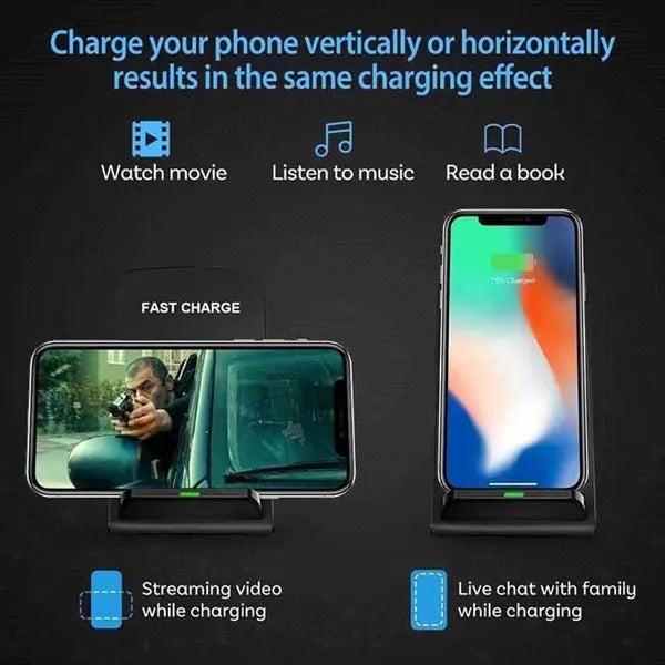Universal 15W Wireless Charger Phone Stand Holder