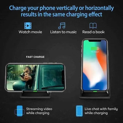 Universal 15W Wireless Charger Phone Stand Holder