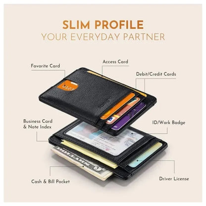 Minimalist Front Pocket Leather Wallets