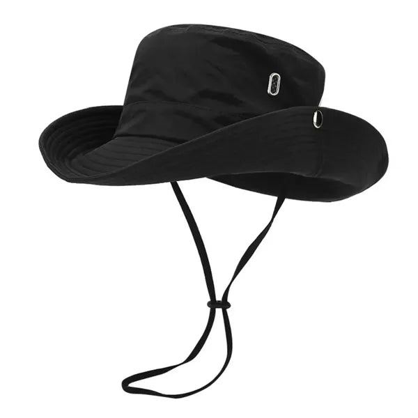 Wide Brim Boonie Hat with Chin Strap