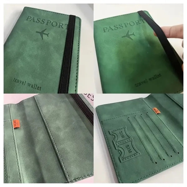 Leather Passport Holder Covers Case