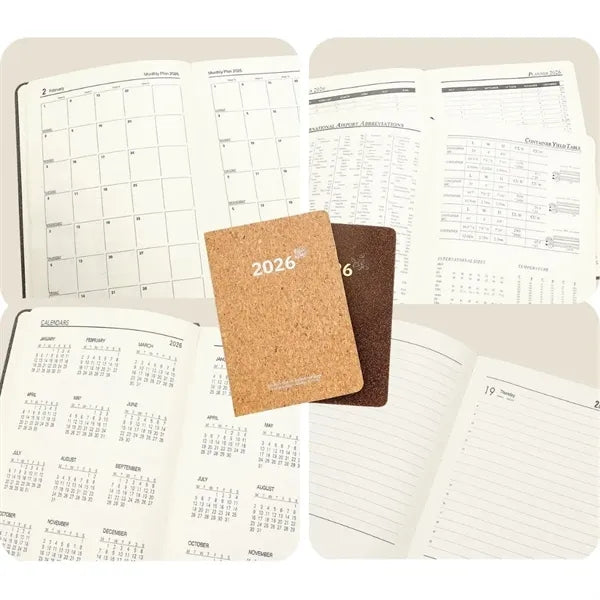 Portable eco-friendly business 2026 daily planner notebook