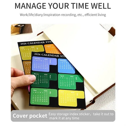 2026 office portable daily planner notebook with pen slot