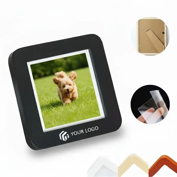 Wedding classic decor standing wooden square photo frame