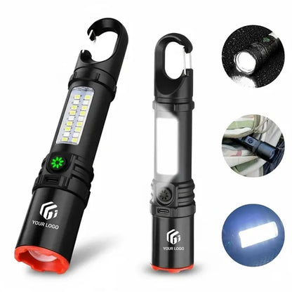 Camping portable rechargeable waterproof powerful flashlight