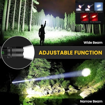 Camping portable rechargeable waterproof powerful flashlight