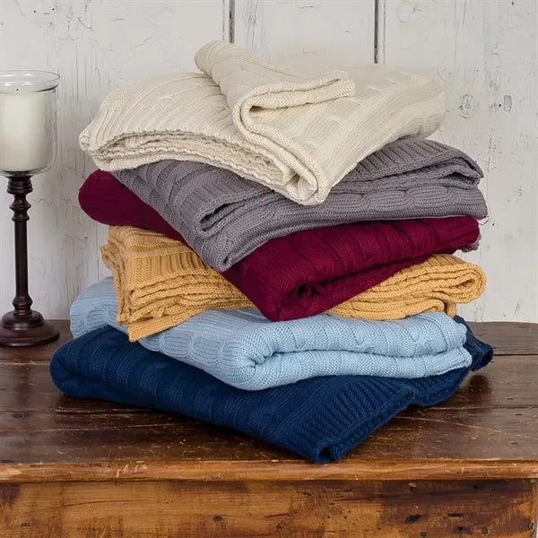 C&F Home 50" x 60" Cable Knit Throw