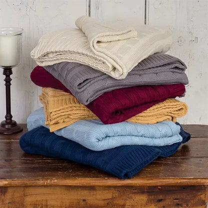 C&F Home 50" x 60" Cable Knit Throw