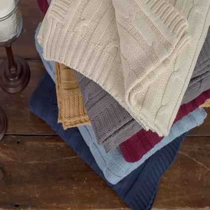 C&F Home 50" x 60" Cable Knit Throw
