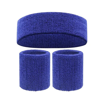 Sports Headband and Wristband Set with Custom Embroidery