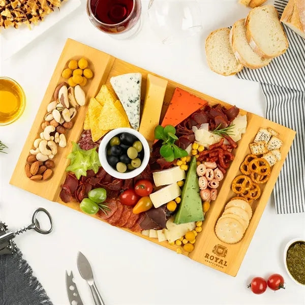 Royal Craft Wood Large Bamboo Cheese Board Tray