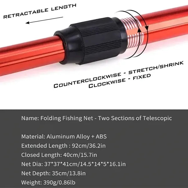 Foldable Telescopic Fishing Landing Nets