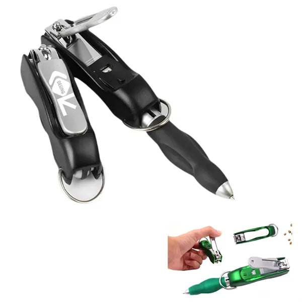 Folding Nail Clipper Pen with Keychain