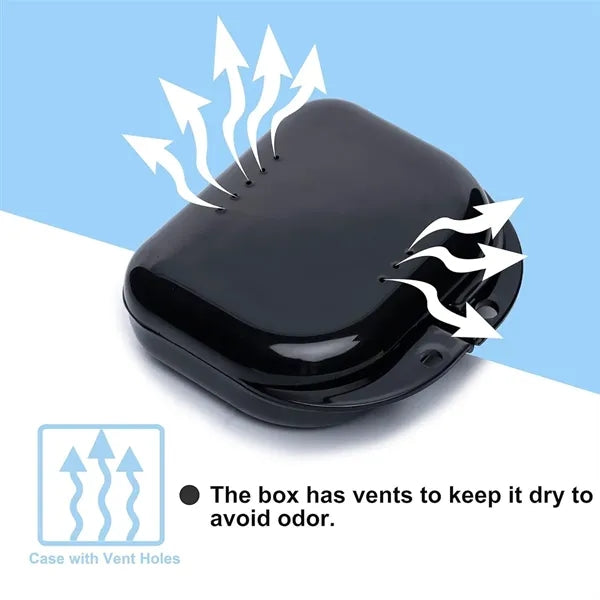 Portable Braces Fixed Denture Box With Ventilation Holes