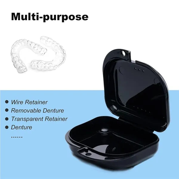 Portable Braces Fixed Denture Box With Ventilation Holes