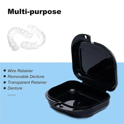 Portable Braces Fixed Denture Box With Ventilation Holes