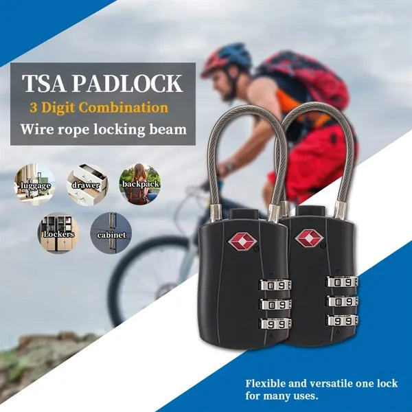 TSA Approved 3 Digit Luggage Combination Lock