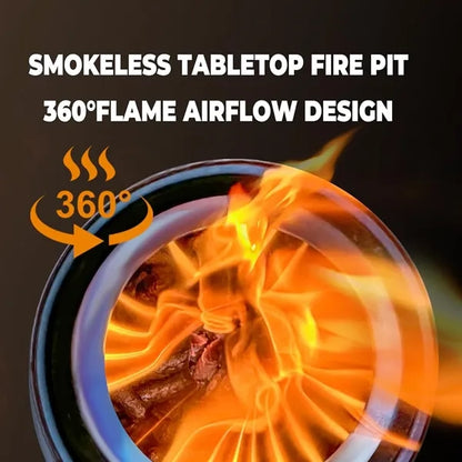 5.5" Tabletop Smokeless Firepit