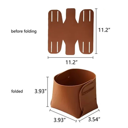 Leather Desk Organizer Pen Pencil Holder