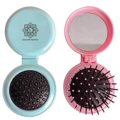 This folding comb is designed for convenient scalp massage a