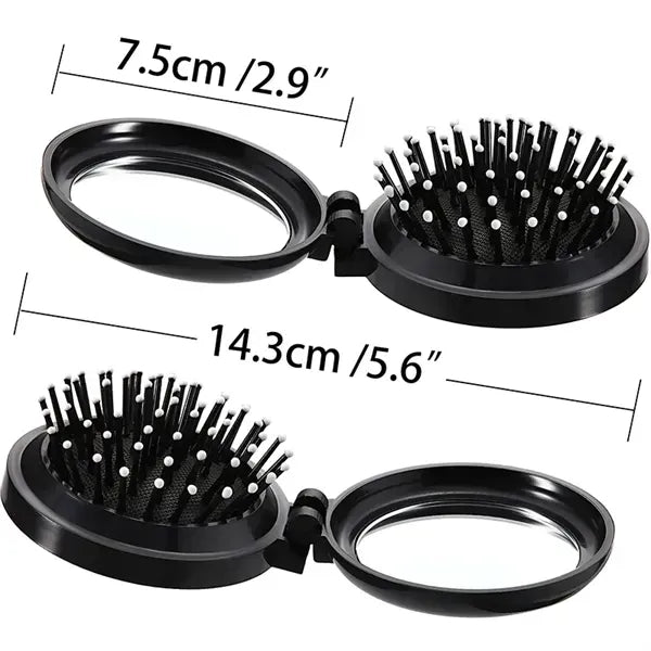 This folding comb is designed for convenient scalp massage a