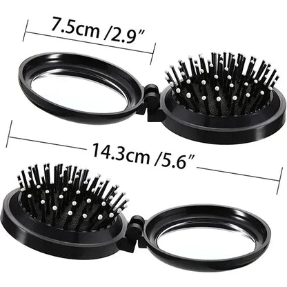 This folding comb is designed for convenient scalp massage a