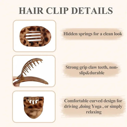 Large Flat Hair Claw Clip