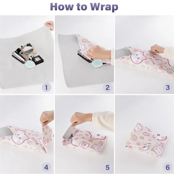 Portable travel self-adhesive storge cloth camera makeup bag
