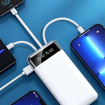 10000mAh Fast Charging Power Bank Portable Charger with LED