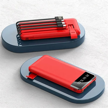10000mAh Fast Charging Power Bank Portable Charger with LED