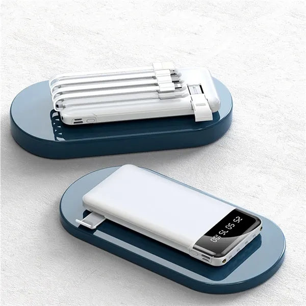 10000mAh Fast Charging Power Bank Portable Charger with LED