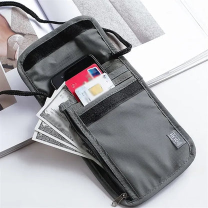 RFID blocking waterproof storage travel passport holder bag