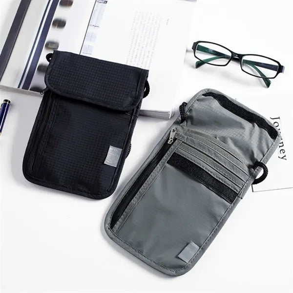RFID blocking waterproof storage travel passport holder bag