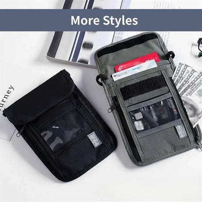 RFID blocking waterproof storage travel passport holder bag
