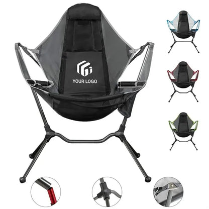 Portable folding hammock rocker outdoor camping beach chair