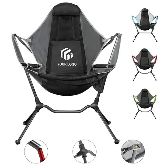 Portable folding hammock rocker outdoor camping beach chair