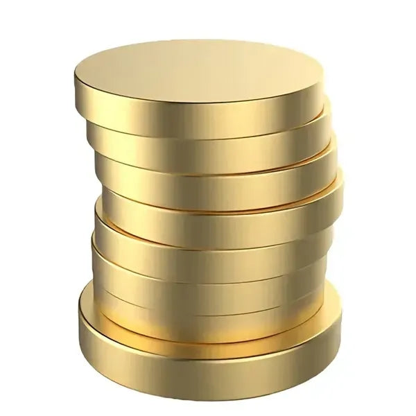 Gold Plated Rotating Coin Gyro Toy