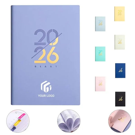 School office 5.5" x 8.1" flexible calendar 2026 planner