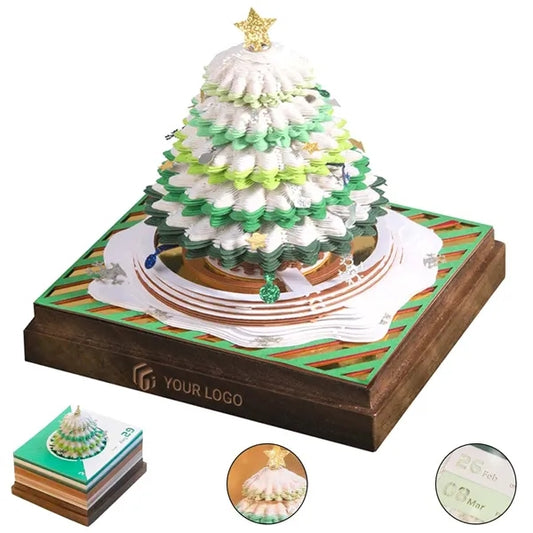 Desktop decoration creative 3D Christmas tree 2026 calendar